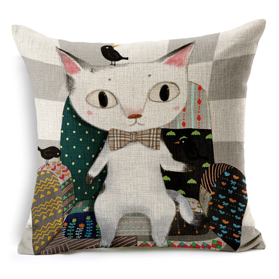 Горячая Распродажа наволочки креативный дизайн с милым рисунком котa из