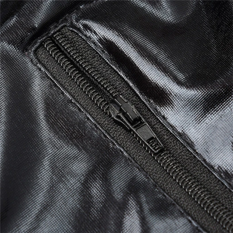 

S-4XL Plus Size New Women's Sexy Plus Size Leather Mesh Erotic Lingerie Underwear Bodysuit Sleepwear Perspective Jumpsuit A20