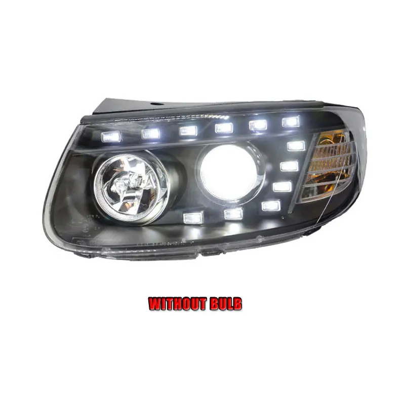 Автомобильный Стайлинг для Новая Hyundai Santafe фары 2012 Santa Fe светодиодный DRL Объектив Двойной Луч H7 спрятал bi Xenon объектива - Цвет: without bulb version