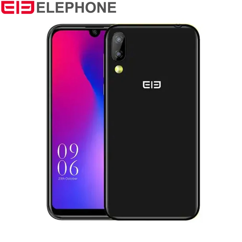 Elephone A6 Mini 4G Phablet 5 71 Android 9 0 MT6761 четырехъядерный 2 ГГц 4 Гб ОЗУ 32 ПЗУ 3 камеры боковой