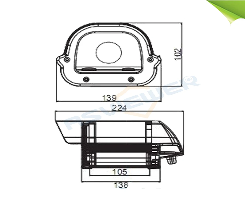 ASVIEWER SONY IMX327 1080P Security Intelligent LPR Camera Used in Parking Lot for Capturing License Plate Number AS-MHD8802RH