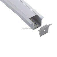 10 x 1m setslot linear flange led light profile super wide t size aluminium led profile for wall recessed ceiling lights