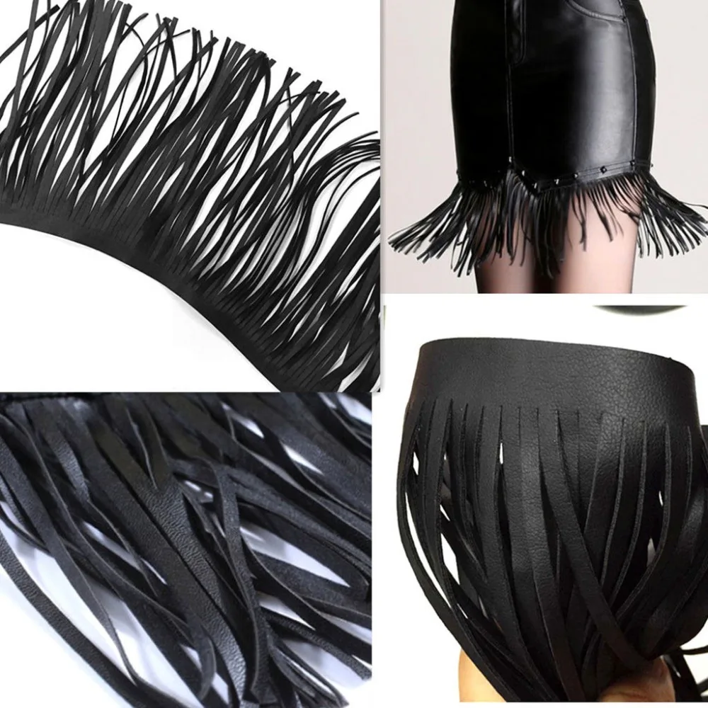 Бахрома модная замшевая кожаная отделка кружевное платье Diy ремесло текстиль для