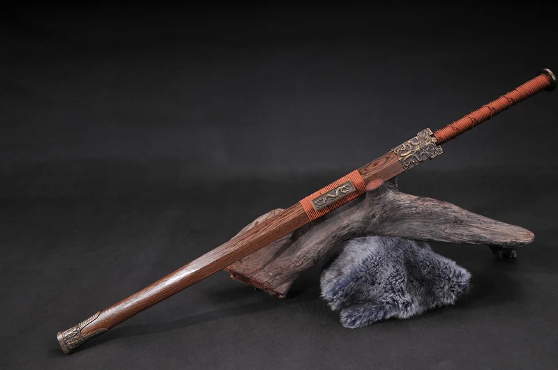 Китайская династия Хань 1060 Высокоуглеродистая сталь полностью ручная работа в