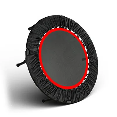 No Handrail Red 40ich Складной батут Rebounder для взрослых Тренажерный Зал Кардио Прыжок Тренировки стабильность тренировки фитнес Домашние развлечения - Цвет: No Handrail Red