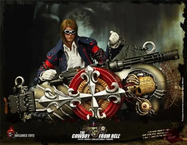 Модели вентиляторов, надувные игрушки, GUNGRAVE, Высота 35 см, 1/6 Ковбой из Преисподней, фигурка, игрушка для коллекции