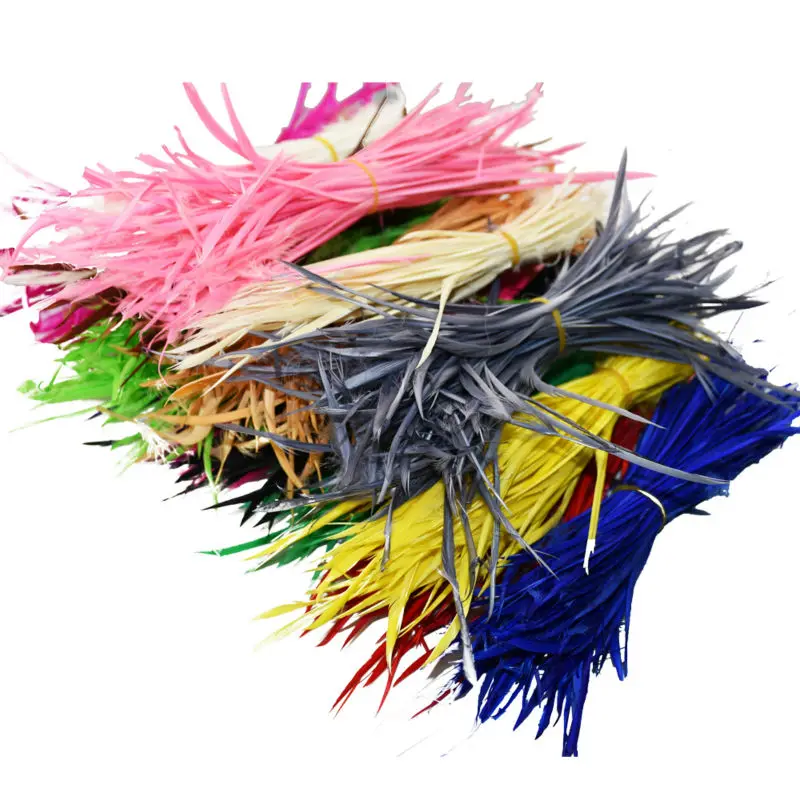 20 шт./партия натуральный цвет перья индейки марабу мытый гусь пушистое