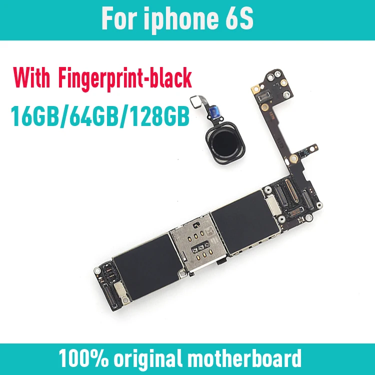 Материнская плата черного/белого/золотого цвета для iphone 6 S с Touch ID оригинальная
