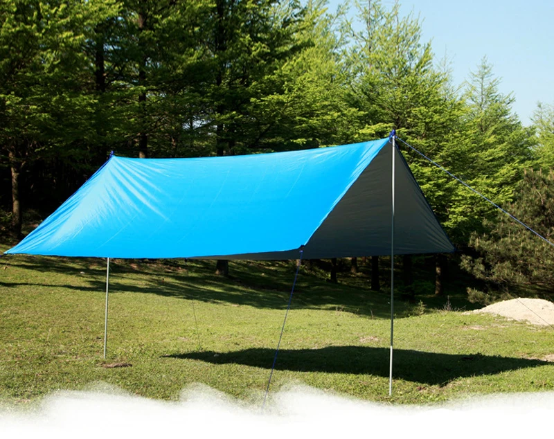 Tewango 210 т водостойкий открытый серебряное покрытие Anti UV солнечные укрытия Пикник коврики палатка тент навес брезент походная сетка от солнца