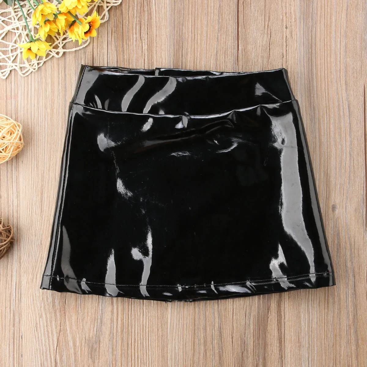 Новинка 2020 года брендовая юбка из искусственной кожи для маленьких девочек