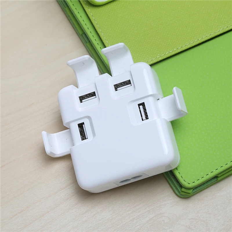 USB настенное зарядное устройство 4 порта 5 в 4A AC адаптер питания EU/US/UK вилка для
