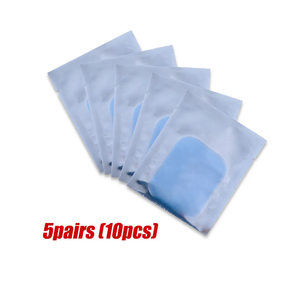 10pcs pad Перезаряжаемый EMS стимулятор мышц потеря веса брюшной EMS ABS тренажер стимулятор EMS тела коррекция фигуры фитнес-массаж - Цвет: 10pcs pad