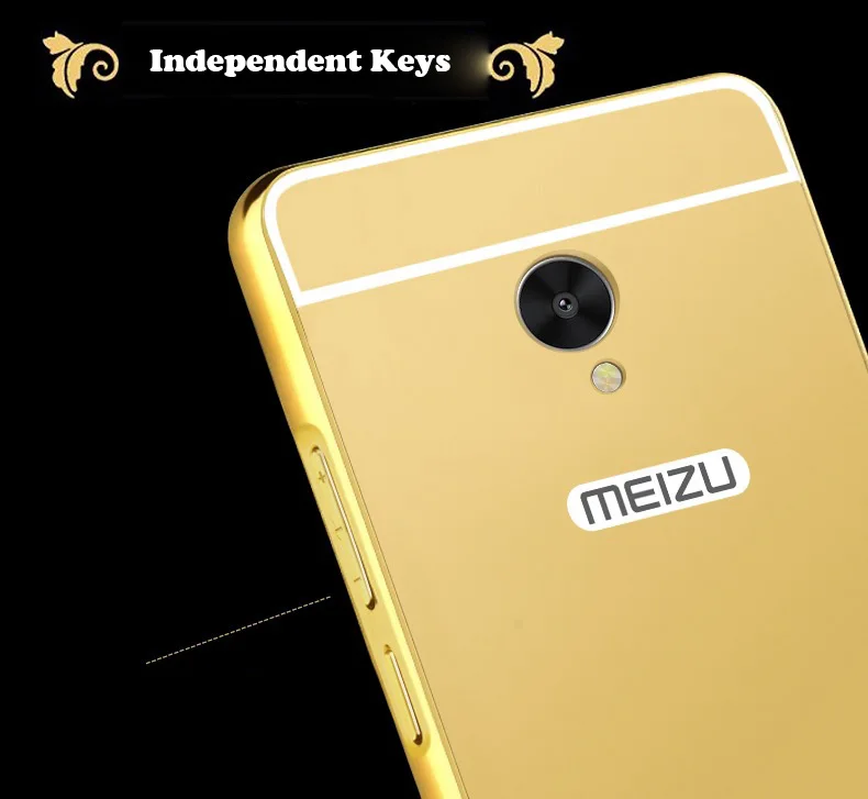 Роскошный зеркальный алюминий чехол для Meizu MX3 MX4 металлический бампер Meilan Note 6