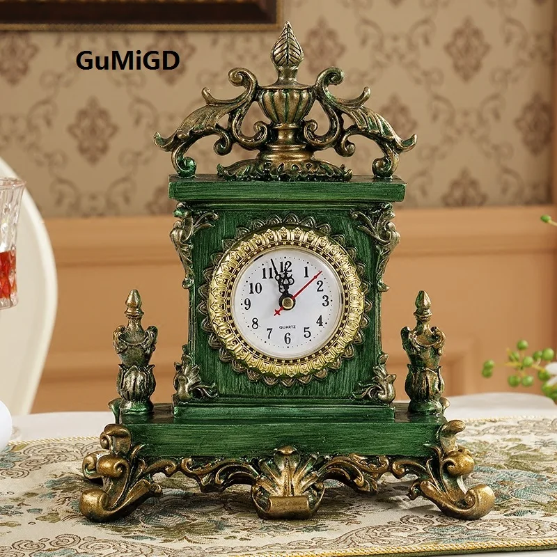 

European Classical Restoration Clock Bedroom Creative American Country Ancient Taichung Living Room Hall Hall Hall Pendant Clock