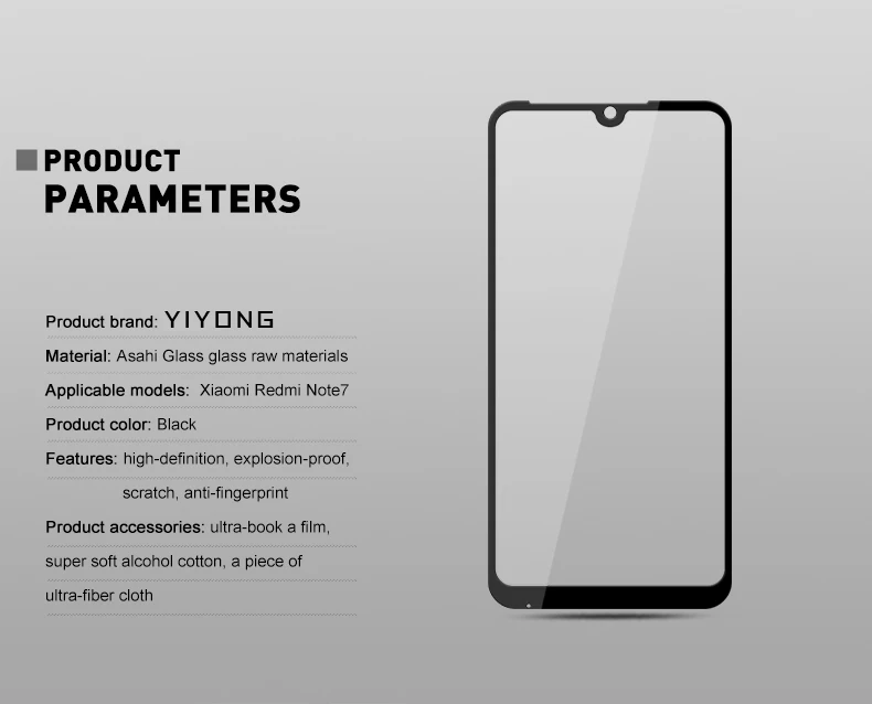 YIYONG 5D полное покрытие стекло для Xiaomi Redmi Note 7 6 5 8 Pro Закаленное стекло протектор экрана для Xiaomi Note 7 8 Pro стекло Xiomi