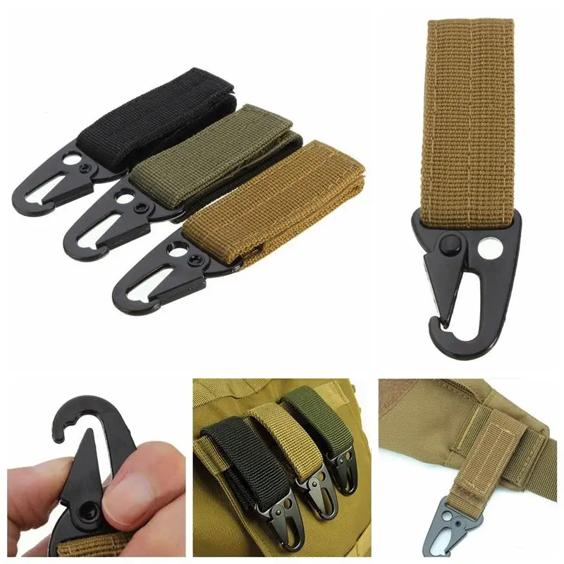 1 шт. военный тактический нейлоновый ремень металлический висящий Карабин Крюк