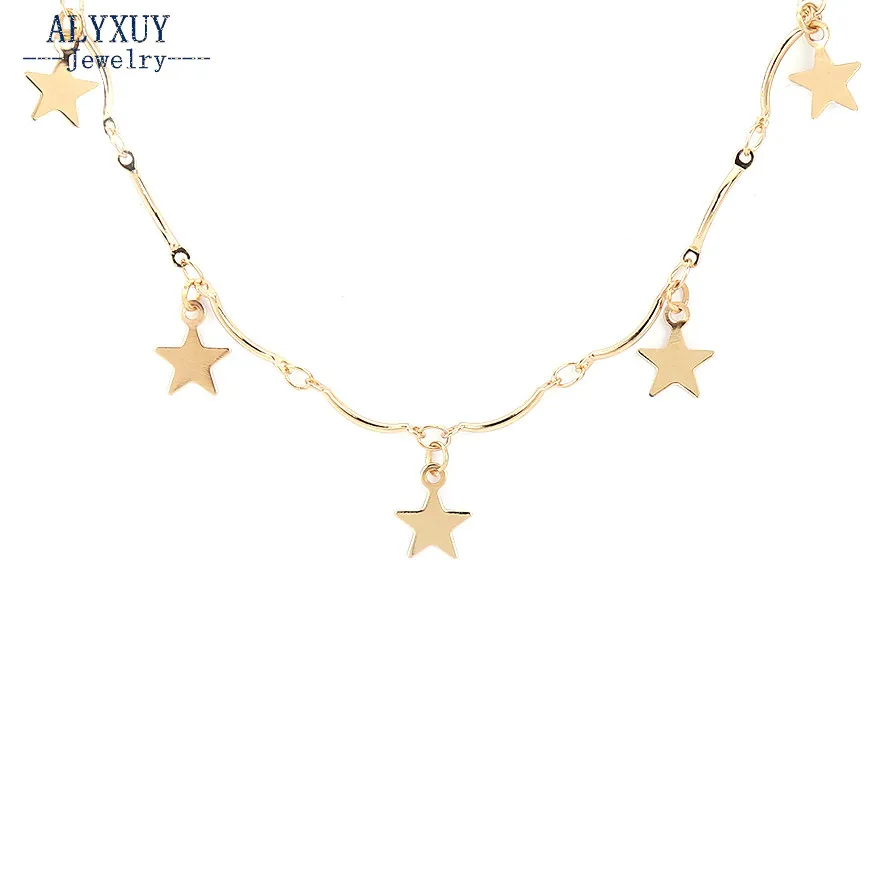 Новая мода модные ювелирные изделия звено цепи с Star колье подарок для женщины