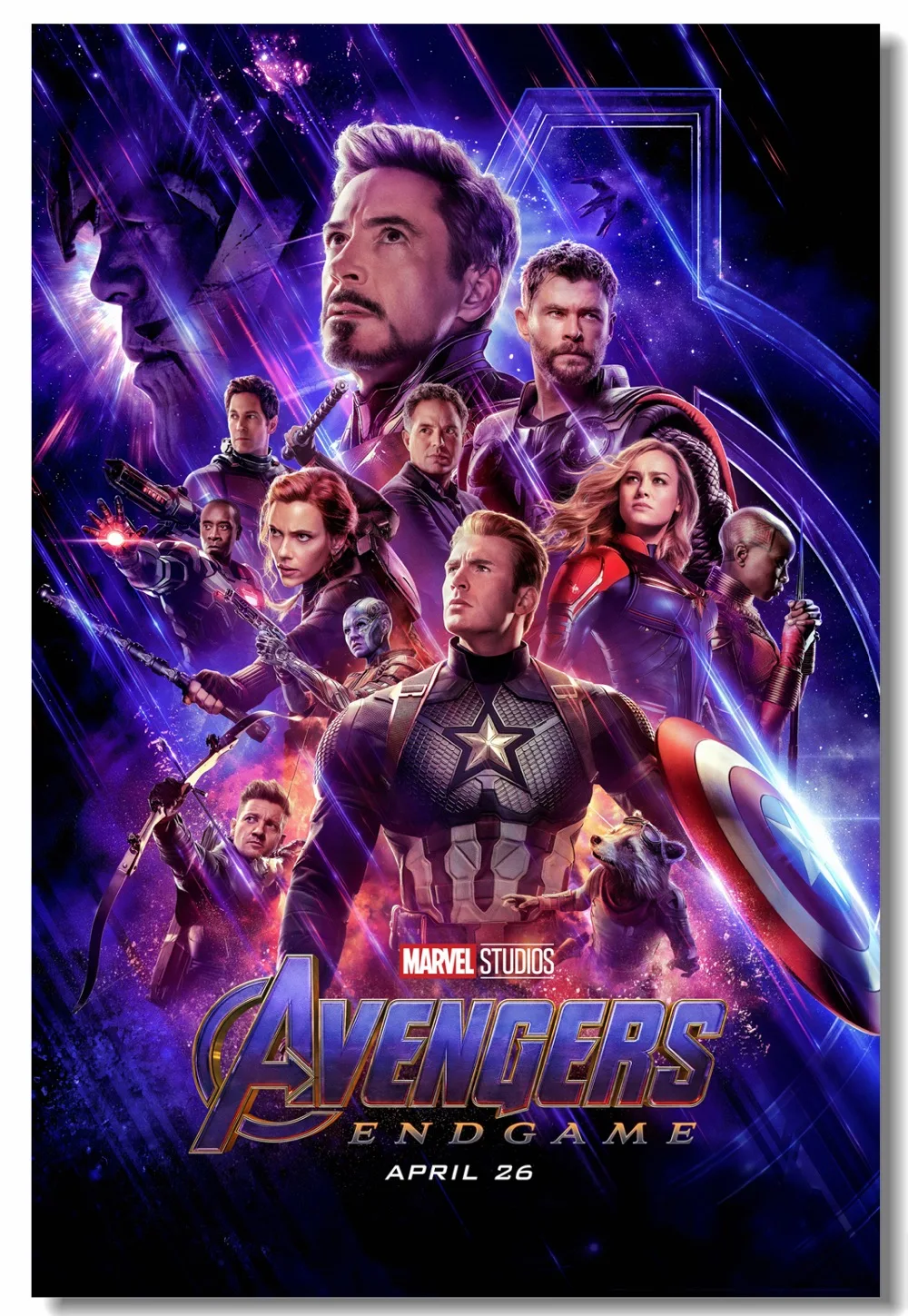Пользовательские Печать холст Декор Marvel Бесконечность война Endgame плакат