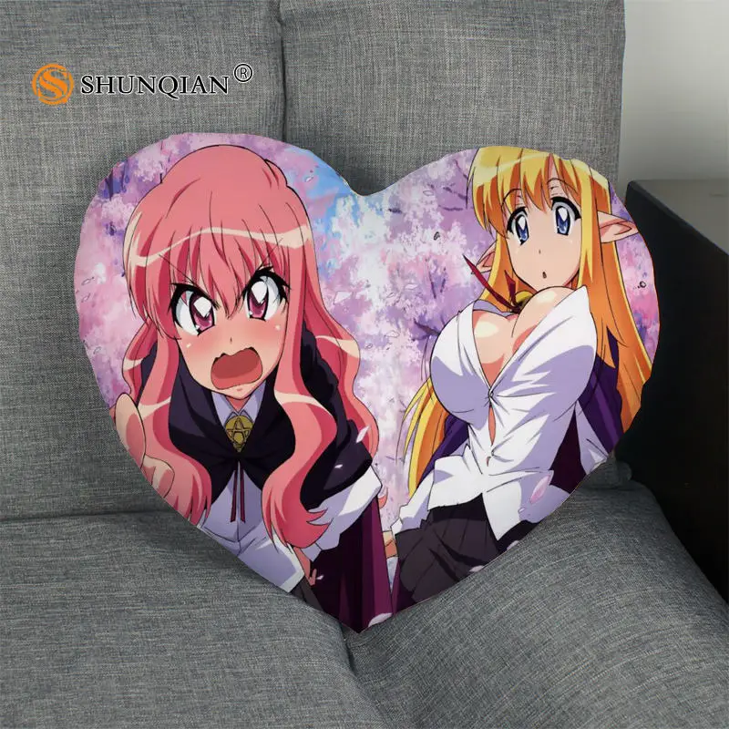 Наволочка в форме сердца Zero Tsukaima на молнии размер 41x36 см 47x42 см|pillow cover custom|pillow