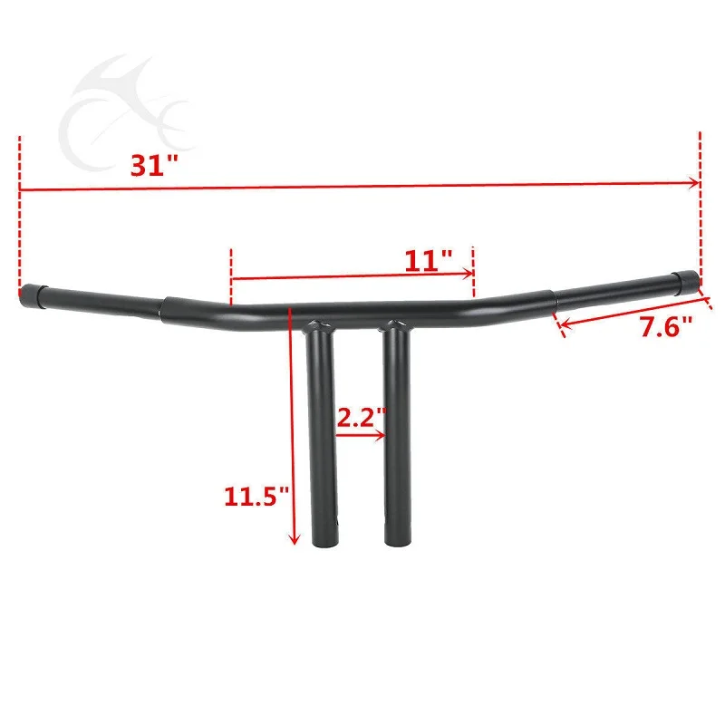 Мотоцикл 9," 11,5" Rise T-Bars руль для Harley FLST FXST Sportster 48 Dyna Custom FLD LOW RIDER