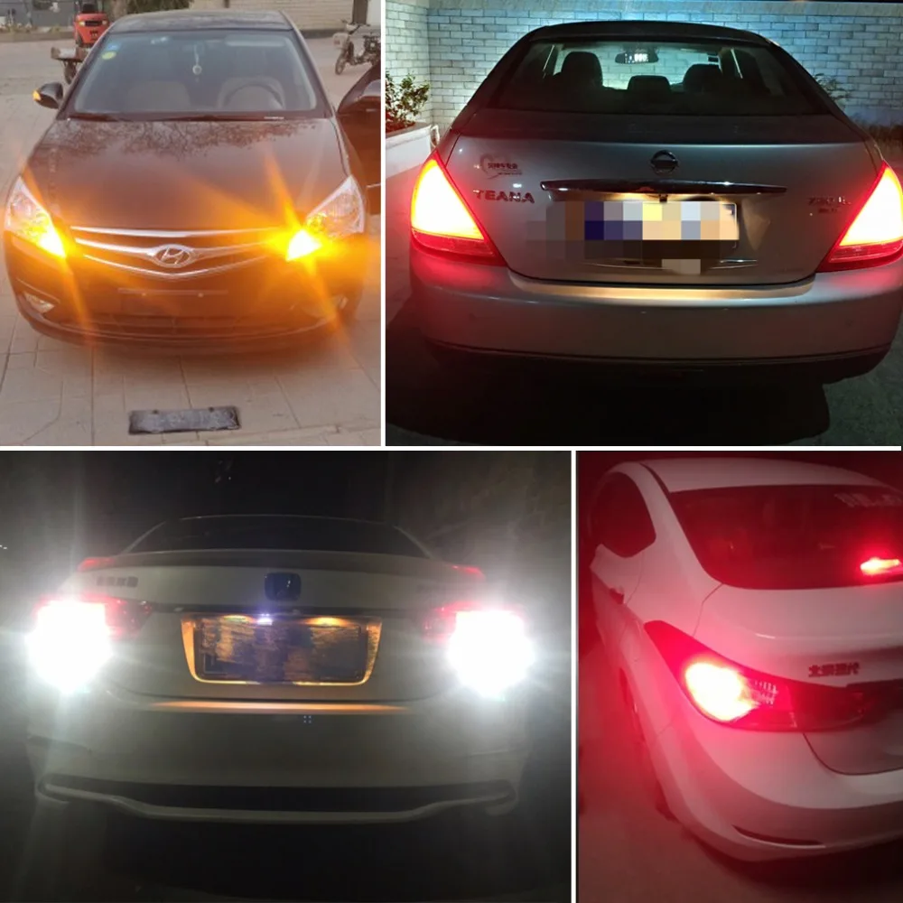 Лампа т20 2 шт T20 7440 7443 SRCK светодиодный W21W W21/5 W светодиодный лампы WY21W 1200LM Авто сигнальные лампы резервного копирования Фары заднего хода сзади стоп srck лампа