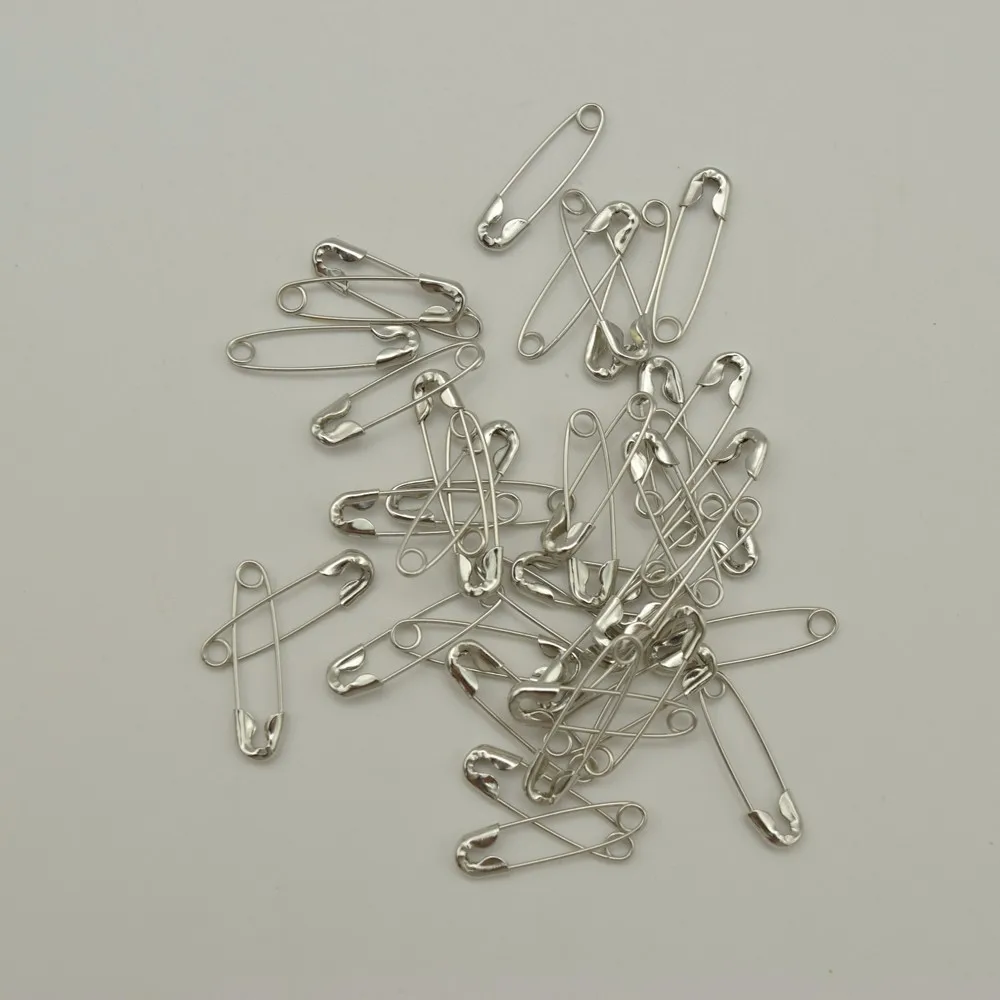 1000 шт. небольшие никелированные безопасные булавки 3 цвета серебро Черное золото