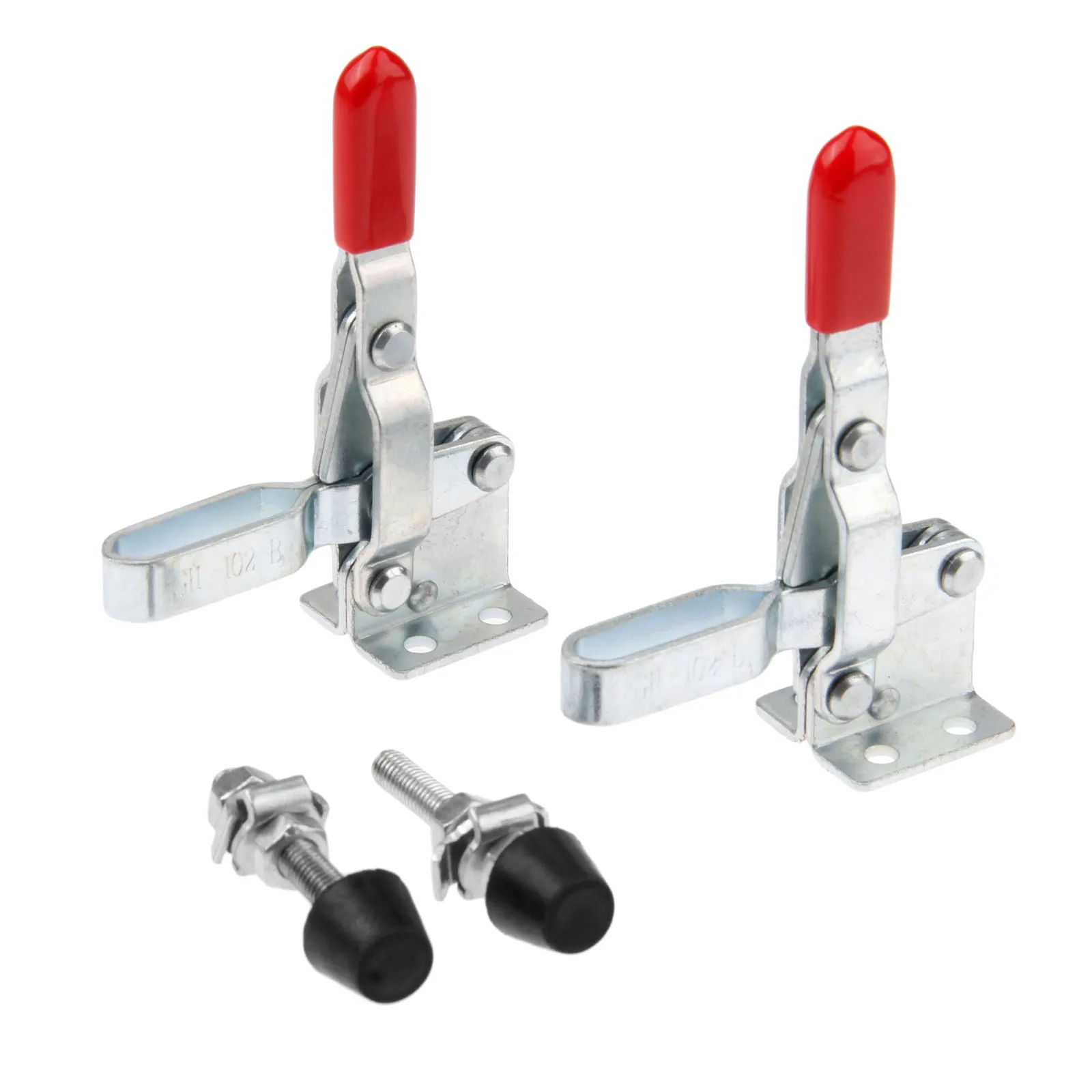 DRELD 2pcs GH-102-B Vertical Toggle Clamps Tool 100Kg/ 220 Lbs Holding Capacity Quick Release Fixture Clamp for Hand | Обустройство