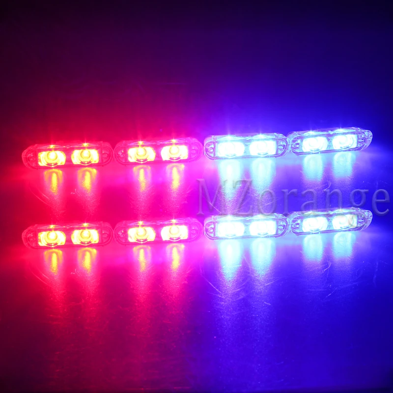 8x2 16LED беспроводной пульт дистанционного управления полицейский-светильник FlasEmergency стробоскоп гриль светильник ультра яркий стробоскоПредупреждение внешний светильник