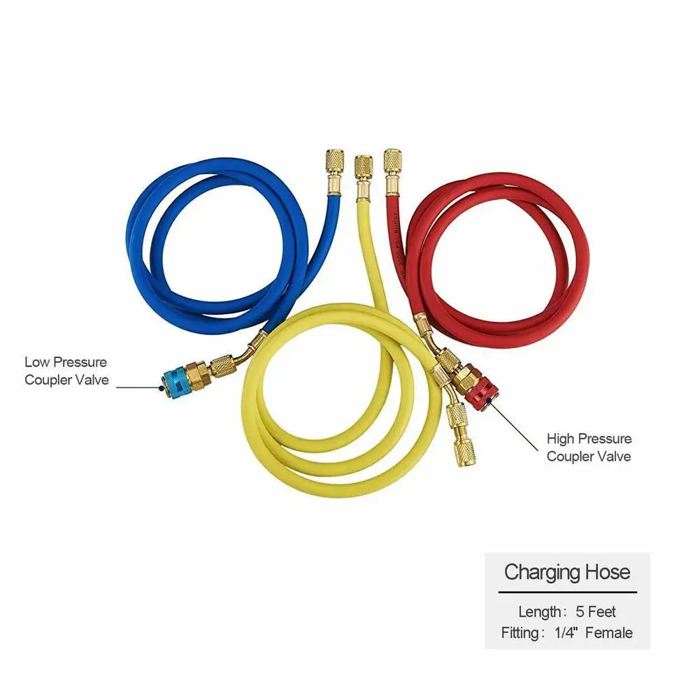 Для R134A R12 R22 R502 кондиционер инструмент AC диагностический коллектор фреон манометр набор автомобильные аксессуары