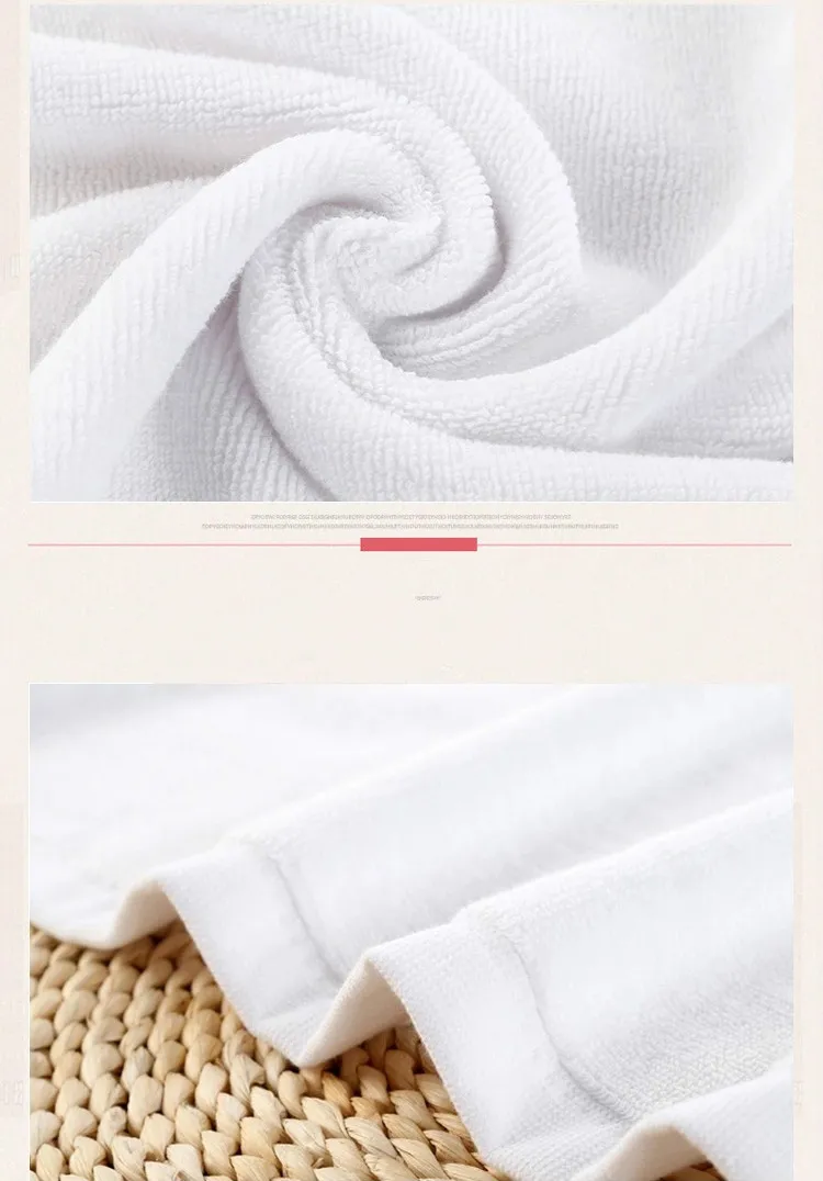 5 Star Hotel Luxury White Bath Towel Set Cotton Large Beach Towel Brand Super Soft Absorbent Quick-drying Bathroom Towel