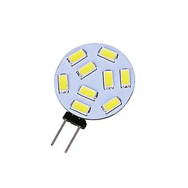 10 X HRSOD высокая яркость 1,5 Вт 9 шт. 5730SMD Круглый G4 Светодиодный светильник с 12В входом, теплый белый/холодный белый вход