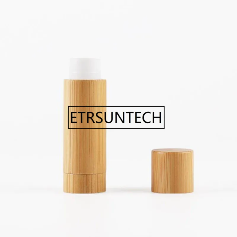 

300pcs 5g Bamboo Empty Lip Gross Container Lipstick Tube DIY Container Lip Balm Tubes Bamboo Lipstick Tube