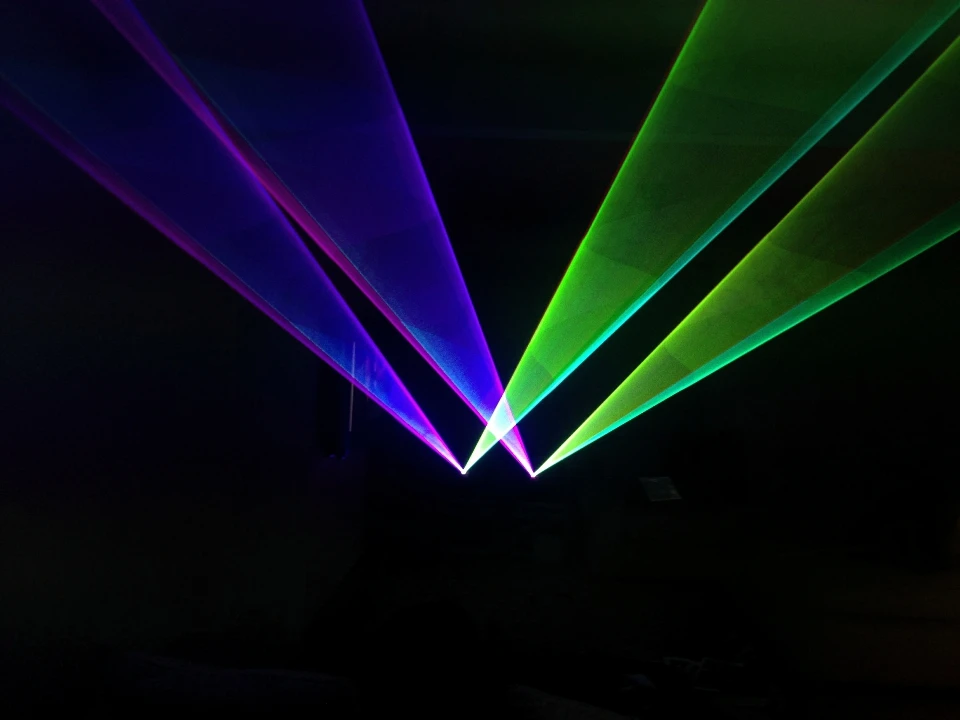 F светильник + Большой мощный лазер 6 Вт RGB Анимация фонасветильник диско