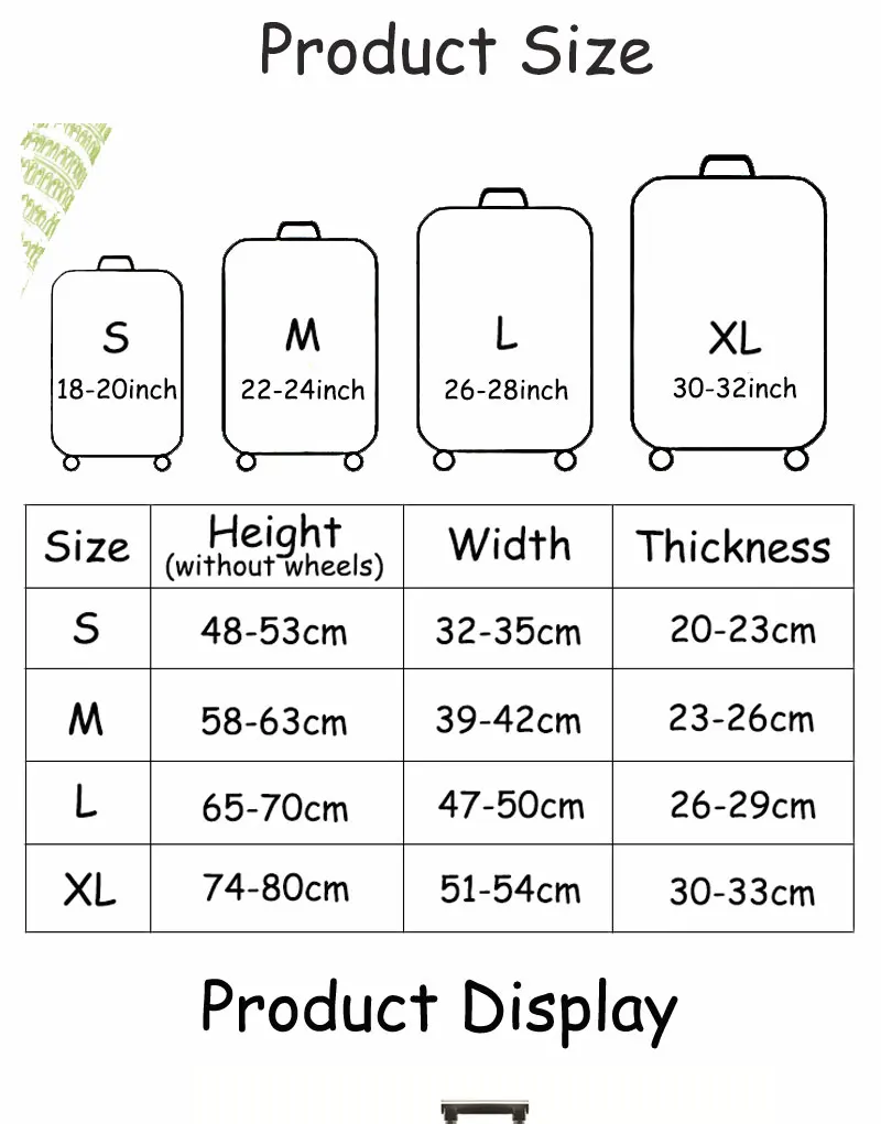 Travel Luggage Cover Thicken Elastic Suitcase protective sleeve for 18-32 inch Trolley Cover Bag accessories Baggage Dust Cover