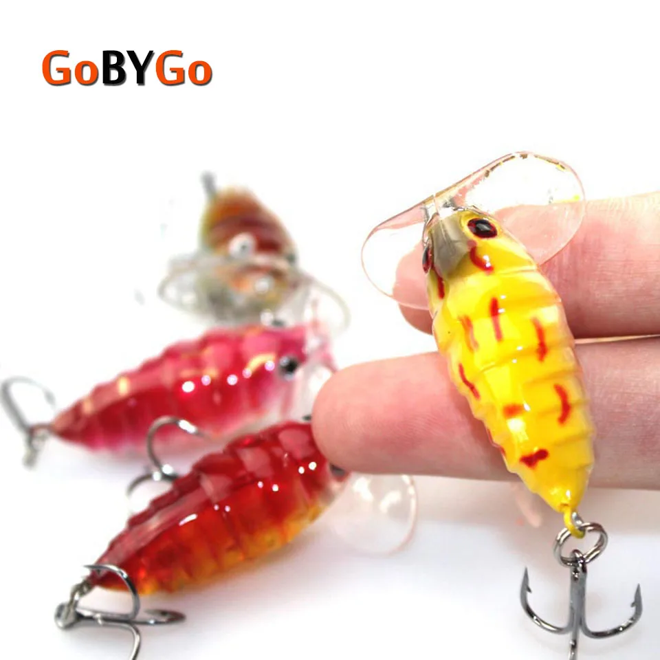 Пластиковая искусственная наживка GoByGo 6 шт./лот 4 см приманка в виде водных