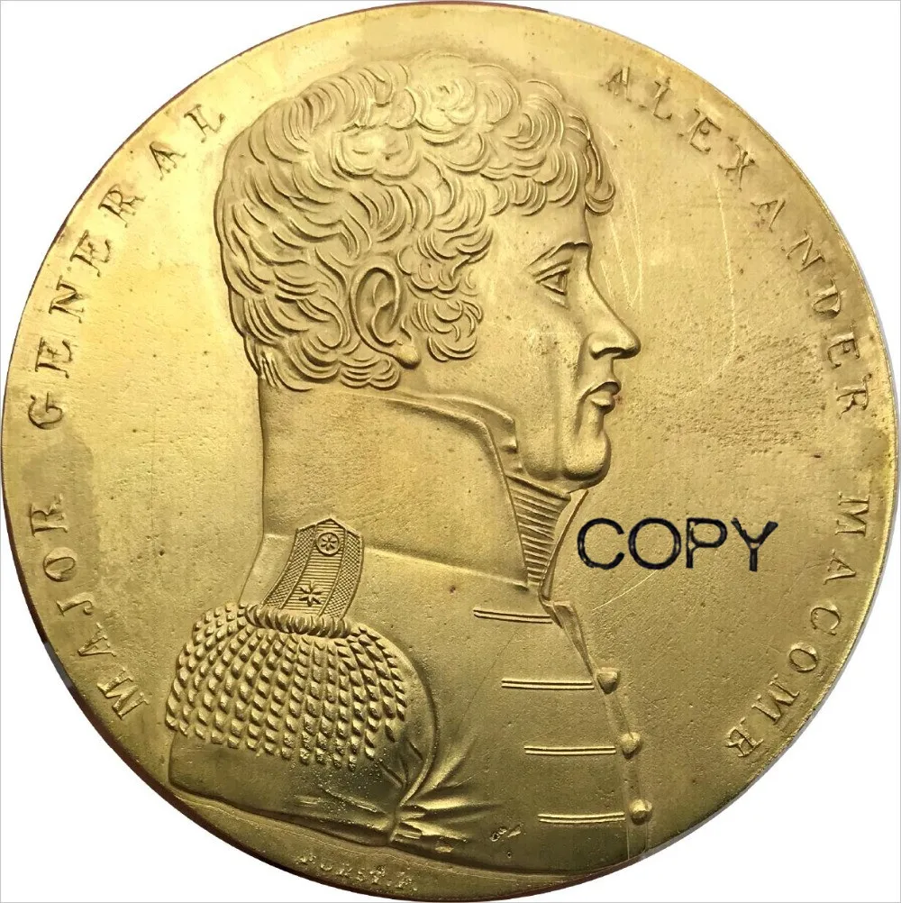 Соединенные Штаты почитающие героев 1814 медаль генерала Александера макомба | Безвалютные монеты -32867615090