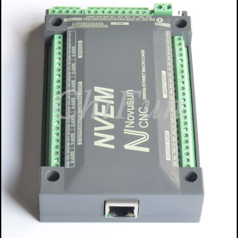Английская версия NVEM 5-осевой Ethernet MACH3 интерфейсная плата числового программного управления 200 K шаговый мотор управления импульсный выход