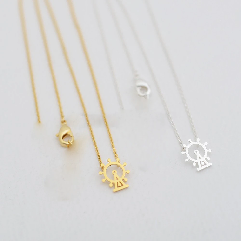 Модные лондонские глаз кулон ожерелья с подвесками колеса обозрения