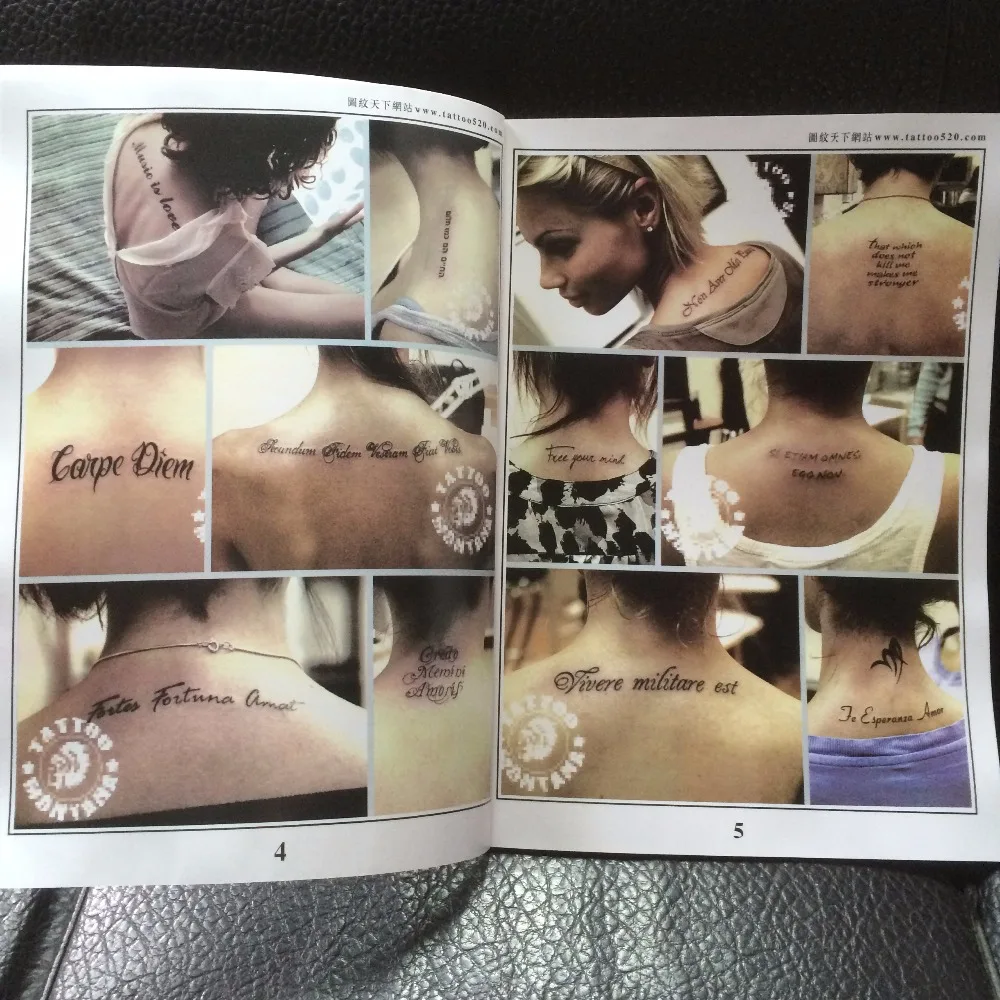 Тату флэш книги . Английский шрифт (BOOK 8) 48 больших страниц|tattoo flash book|flash tattoo booktattoo