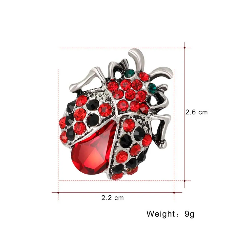 2018 модные ювелирные изделия Эмаль Булавка металлические Кристаллы Стразы Божья