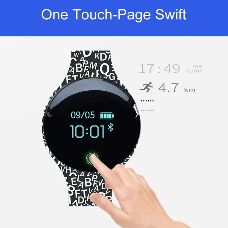 Смарт браслет SD02 с Bluetooth шагомером и ремешком|Мужские электронные часы| |