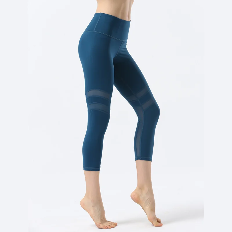 Женские штаны для йоги, укороченные брюки, спортивные леггинсы, высокая талия, пуш-ап, для тренировок, тренажерного зала, бега, тренировки, фитнеса, спортивные Леггинсы