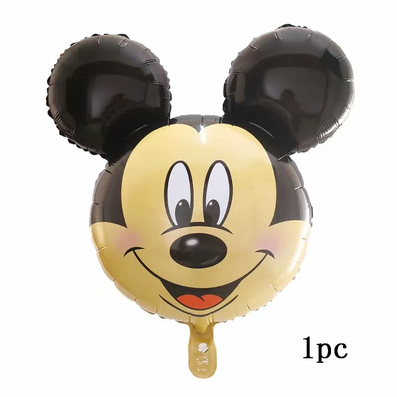 1pc 12 шт. Микки Минни Маус Звездные гелиевые фольгированные шары для детского дня рождения украшения для детского душа 1 день рождения латексные шары игрушки - Цвет: 1pc