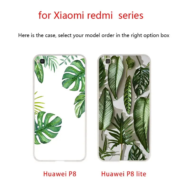 Мягкий чехол из ТПУ с тропическими растениями для телефона Huawei P50 P40 P30 P20 Pro Lite p30lite