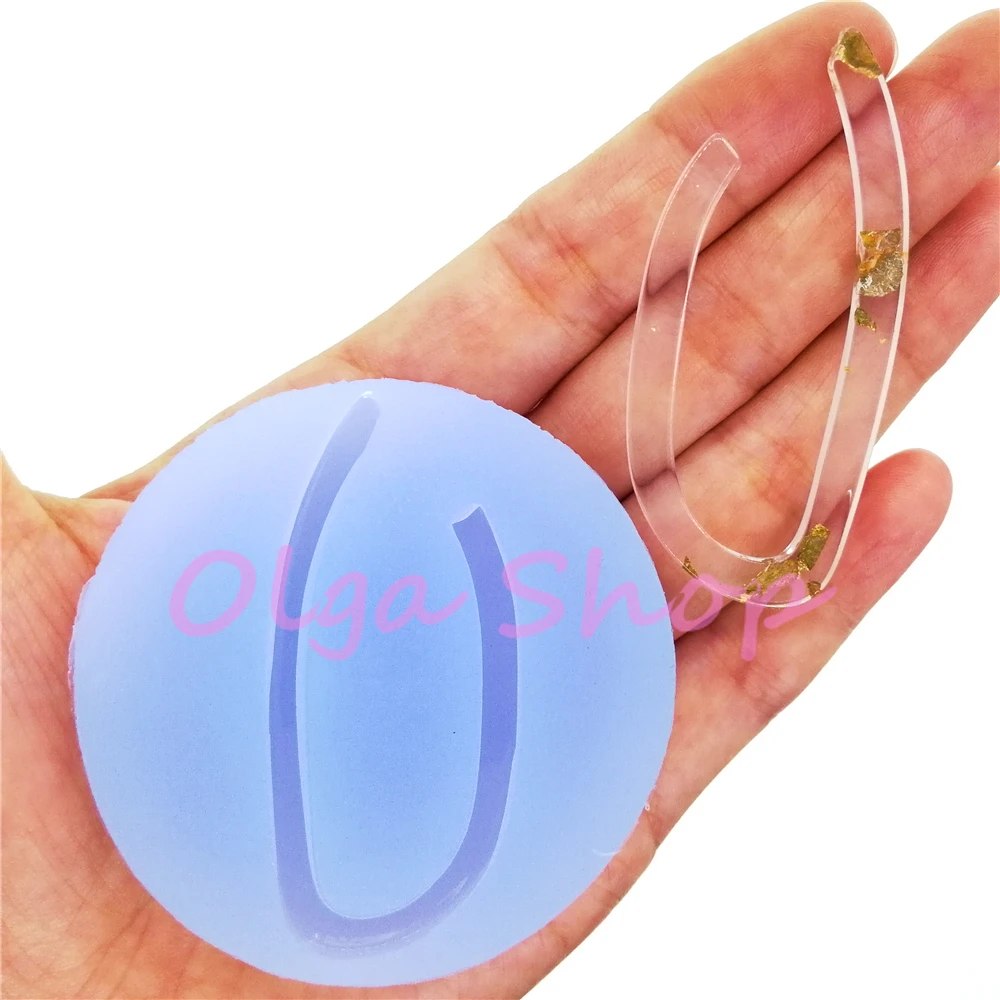 BYL366 Fancy Earrings Silicone Mold Resin Art Jewelry Necklace Pendant Making FOOD SAFE OVEN SAFE Fondant 58.9mm x 26.4mm