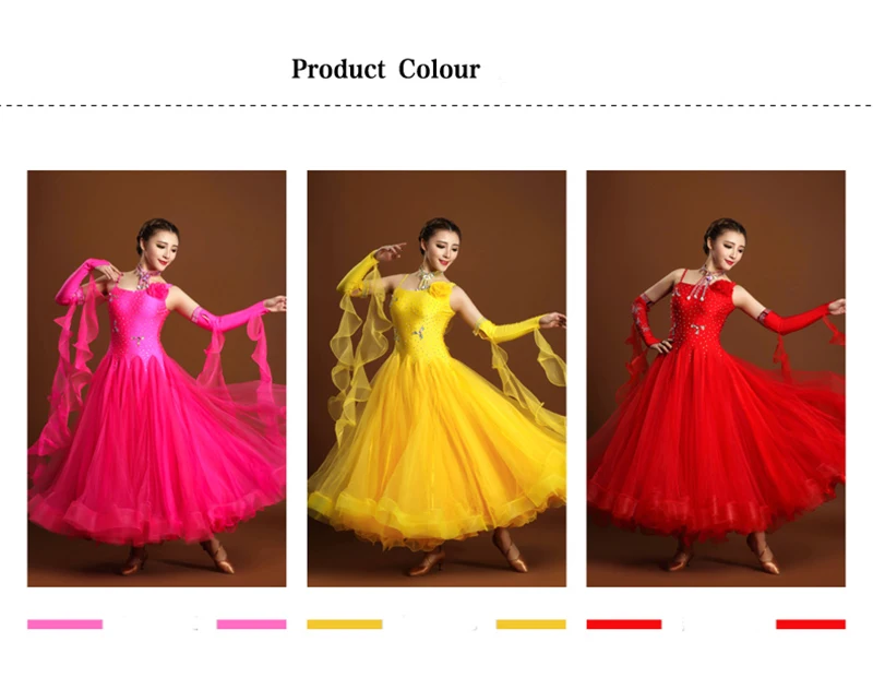 Взрослых Стандартный Костюмы для бальных танцев танцевальная Платья женщин