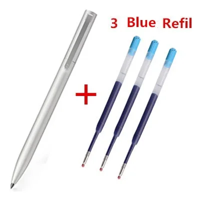 Silver Blue Refills Оригинальные ручки-вывески Xiao mi jia, 9,5 мм, REMEC, гладкие, швейцарские, сменные, синие, черные, ручки для подписи mi Kuni, японские чернила mi, ручки - Цвет: Silver Blue Refills