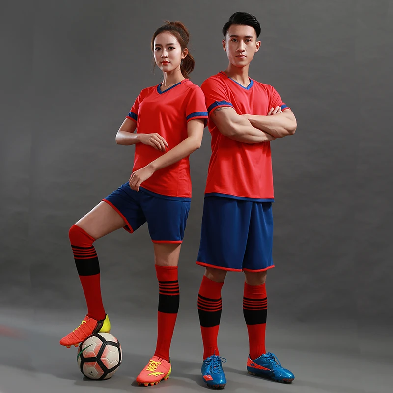 Kids Men 2018 2019 Women Soccer Jerseys Set Blank Sports Football Training Uniforms Suit Pockets Team Sets Custom | Спорт и