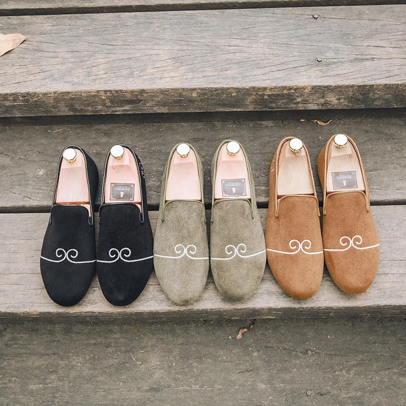 2017 лето мужская slip-on мокасины повседневная обувь национальный орнамент дышащий