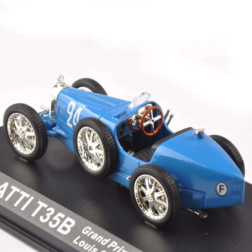 1:43 Масштаб классический автомобиль BUGATTI T35B grand Prix Спорт 1928 Луи чирон 24# автомобиль коллекция автомобилей игрушки для детей